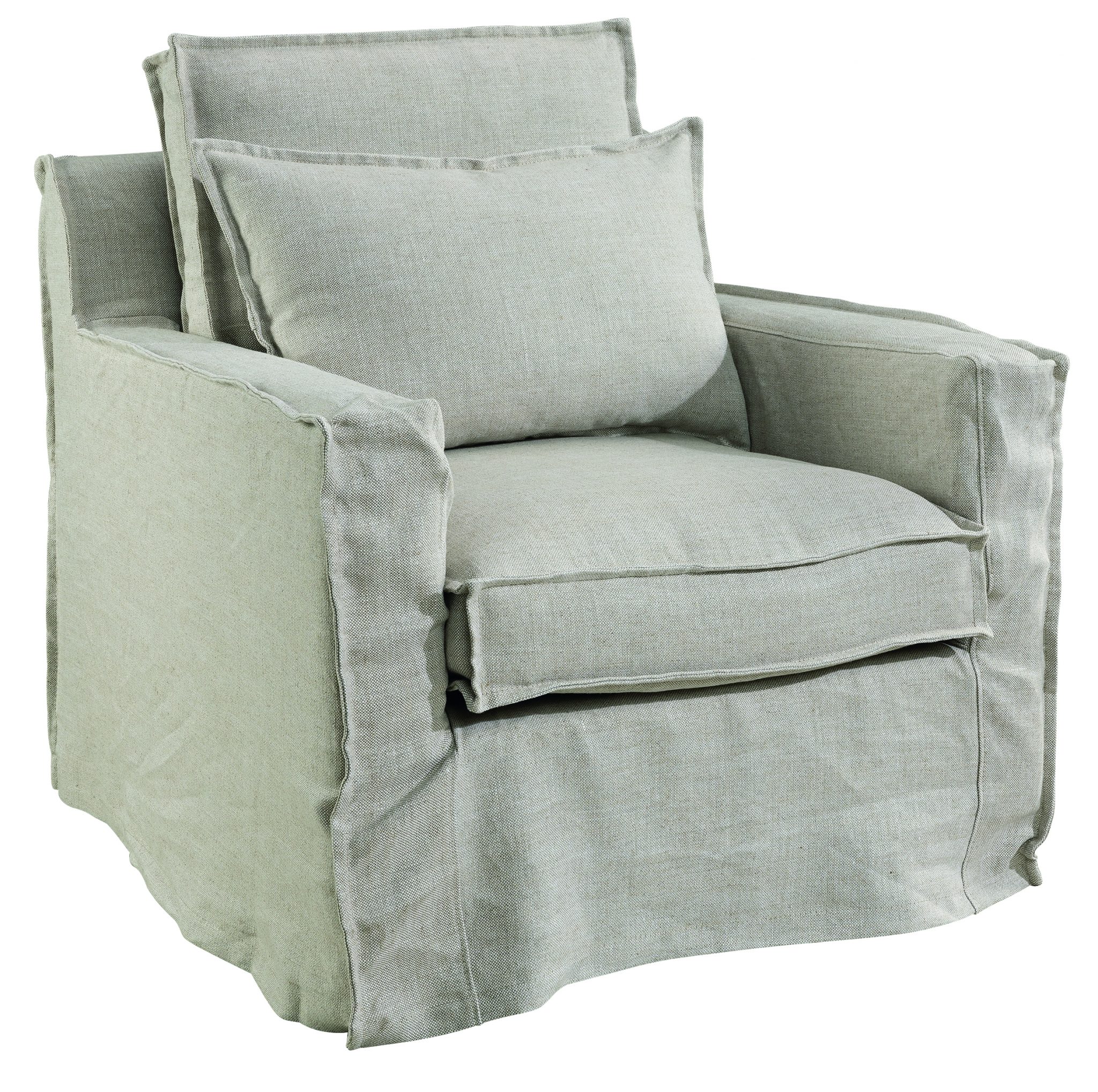 Milford Slip Cover Single Seater | Linen Sand