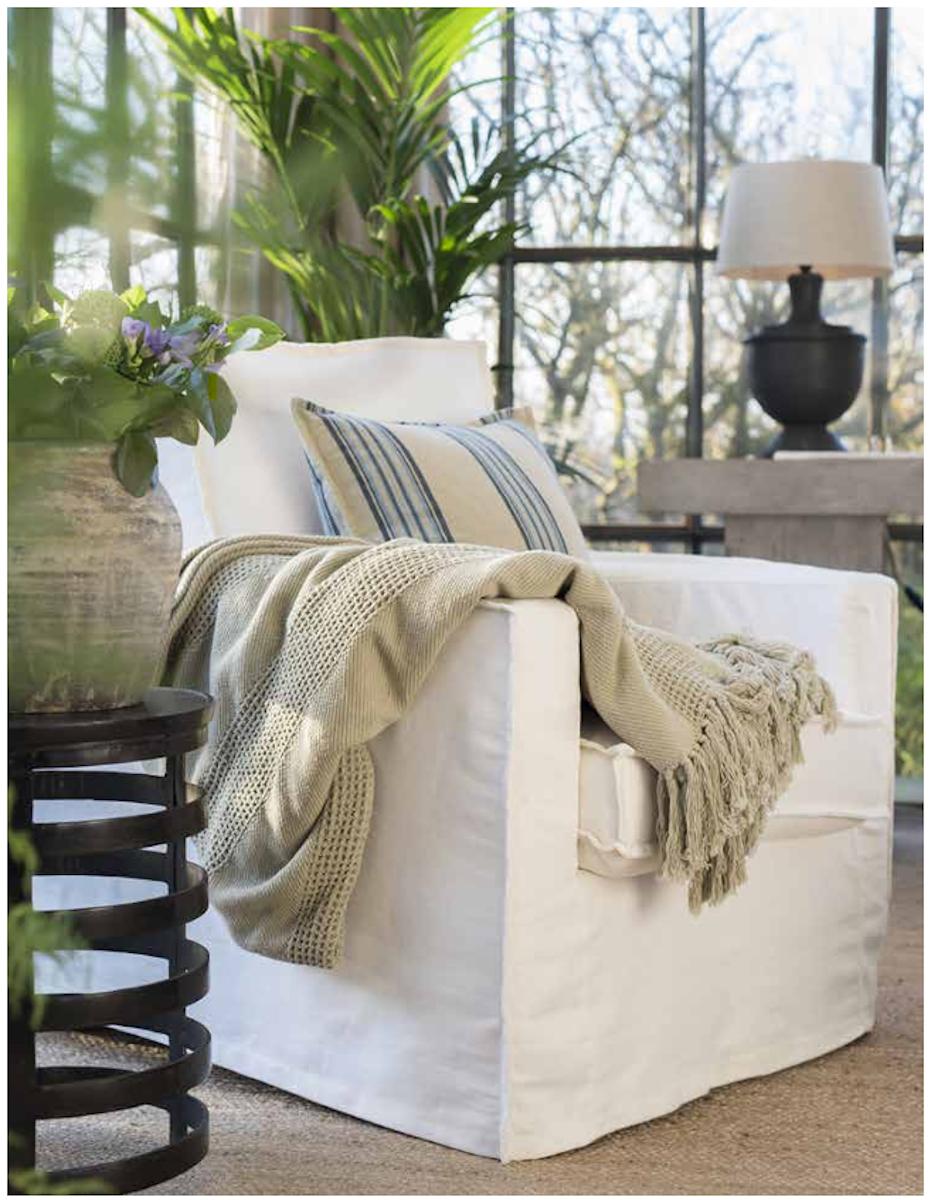 Milford Slip Cover Single Seater | Linen Sand - Image 4