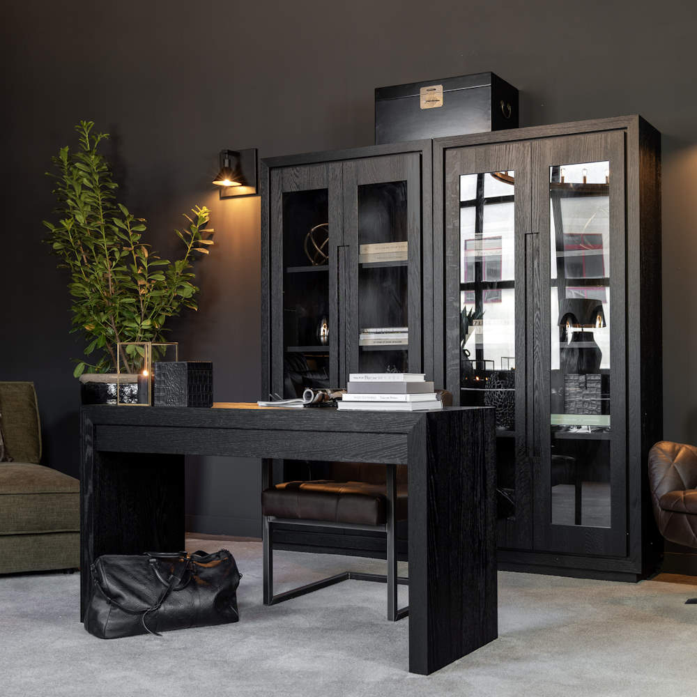 Artwood Hunter Writing Desk - Black - Image 2