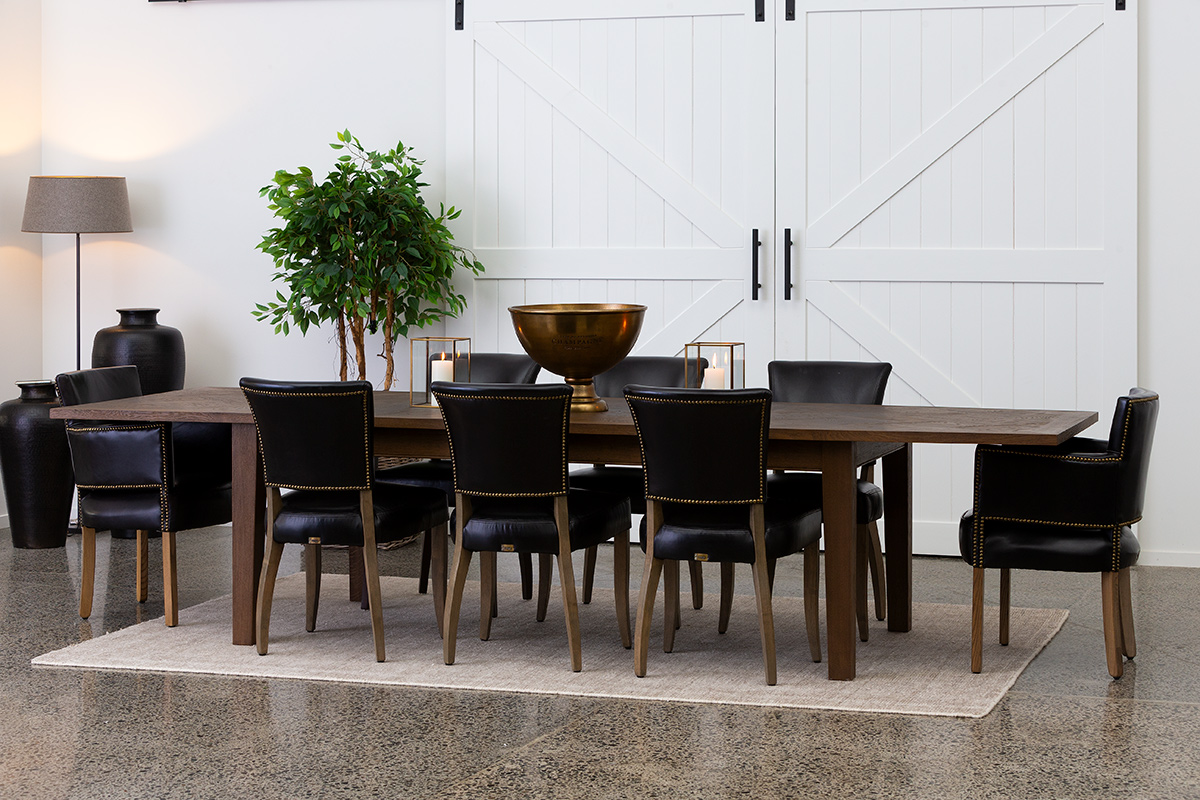 Beaumont Large Parquet Extension Dining Table - Image 3