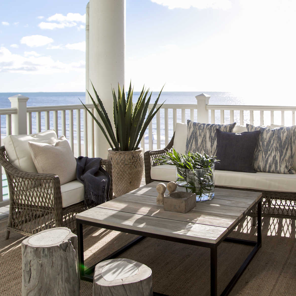 Artwood Anson Outdoor Square Coffee Table - Image 2