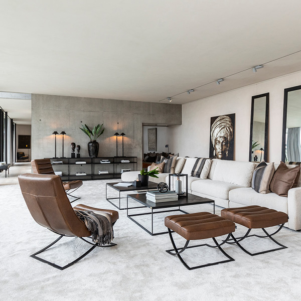 Artwood Brooks Footstool - Brown - Image 4