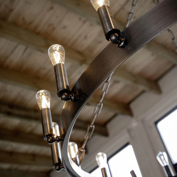 Artwood Crown Pendant - Antique Iron - Image 2