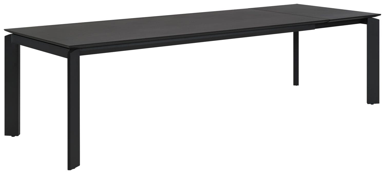 Romano Outdoor Extension dining table in stone and powder coated aliminium