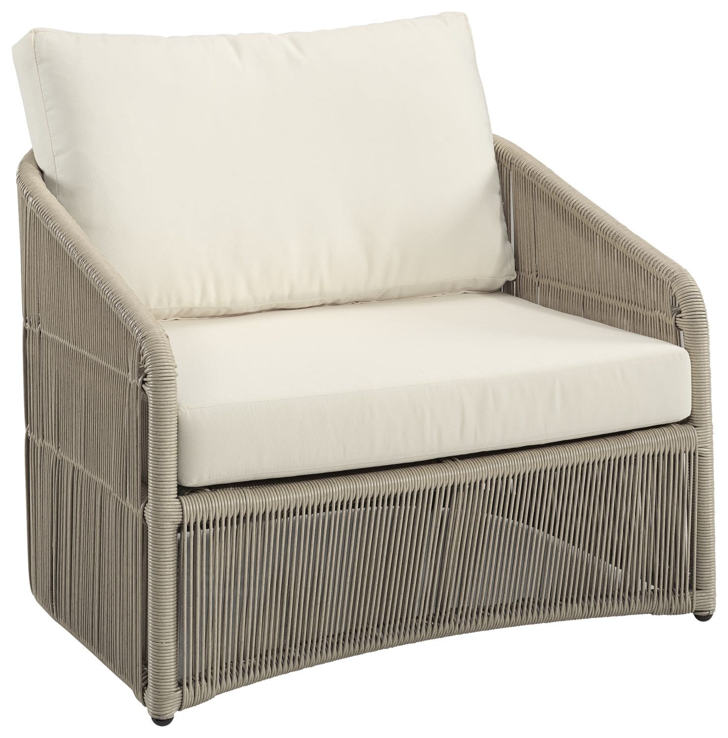 Artwood Los Cabos Outdoor Armchair in natural Desert all-weather rattan with cushions