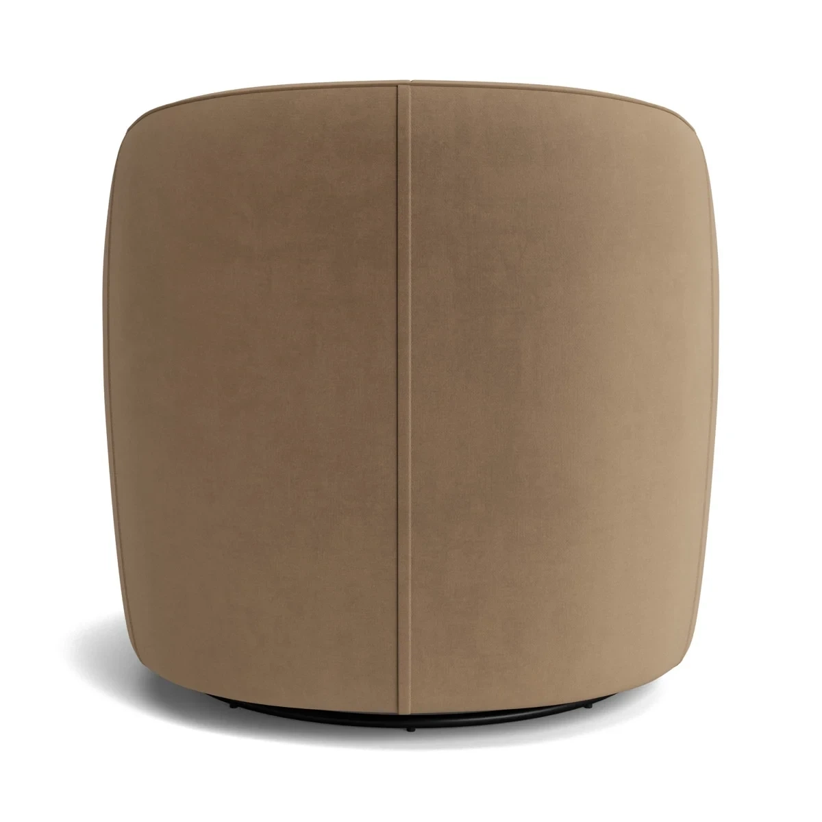 Halo Derby Swivel Armchair - Beige Velvet - Image 2