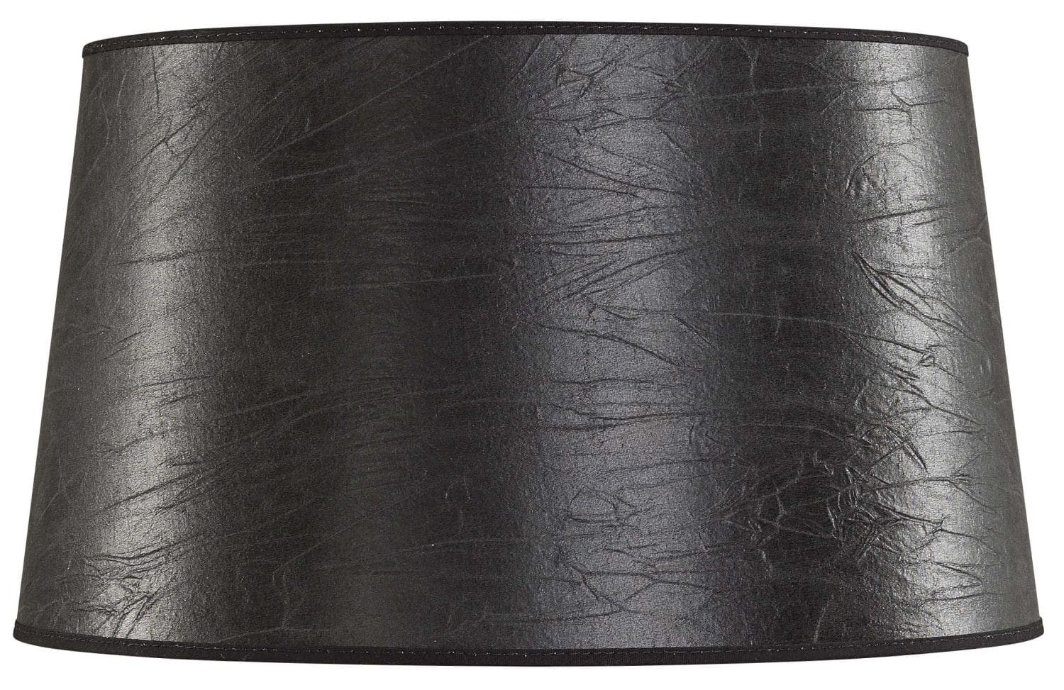 Artwood Classic Tapered Lampshade Large in Black Leather